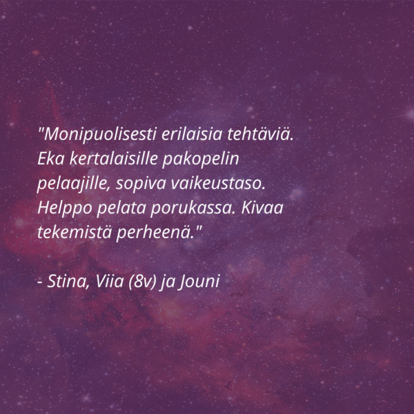 Pakopeli on mukavaa yhdessä tekemistä