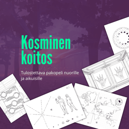 Kosminen koitos - tulostettava pakopeli