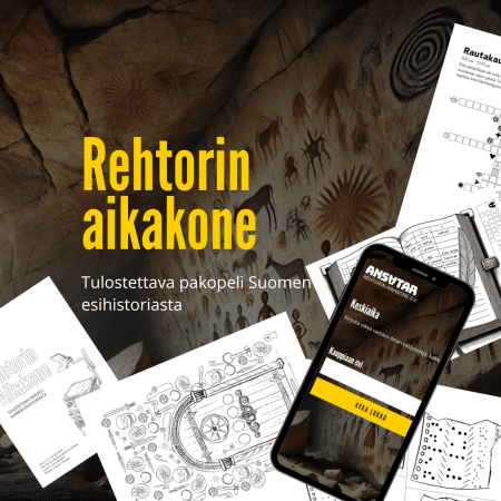 Opettajille: Rehtorin aikakone - pakopeli Suomen esihistoriasta